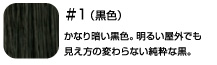 ＃１（黒色）