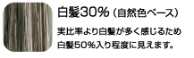 白髪30％（自然色ベース）